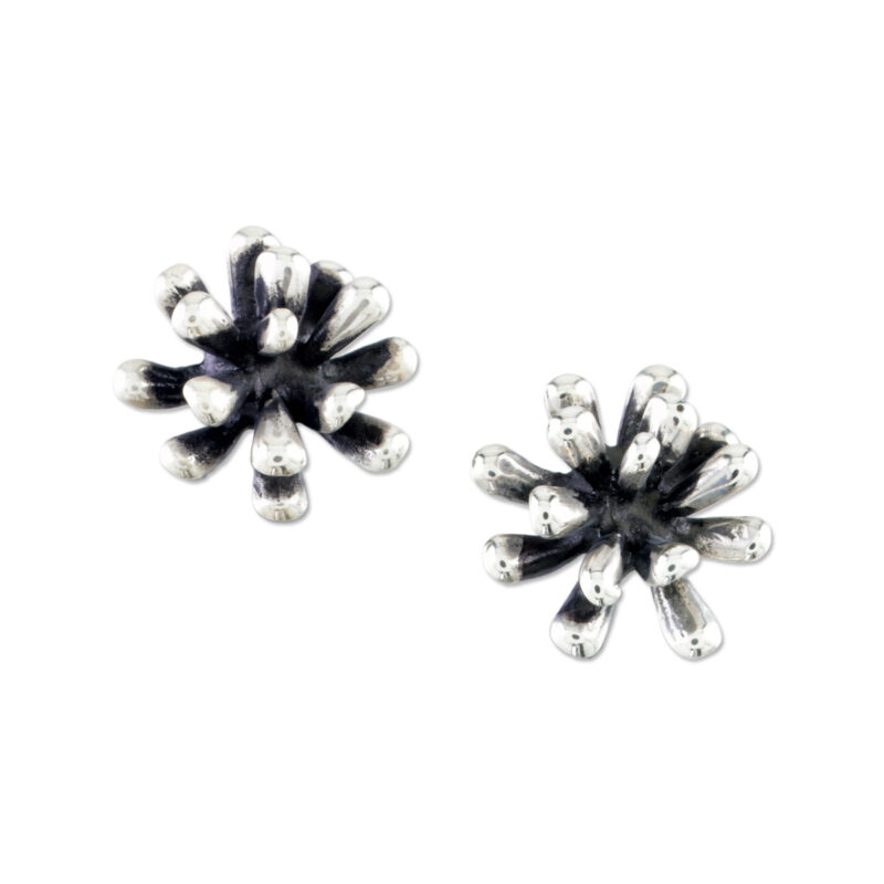 Sterling Silver Jewelry- Small Fireworks Earrings