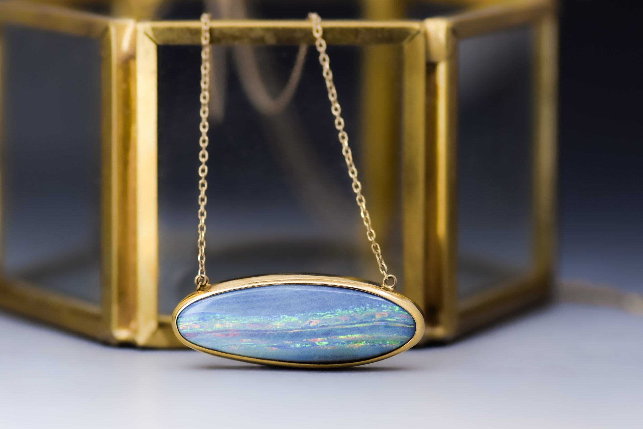 Boulder Opal Slab Necklace