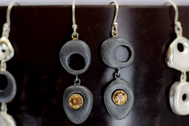 Lucky Stone Oxidized Citrine Drops