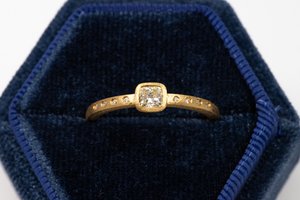 Sweet Light Yellow Diamond Ring
