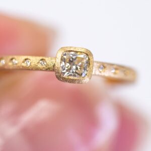 Sweet Light Yellow Diamond Ring