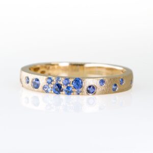 Blue Sapphire Confetti 14KY Ring