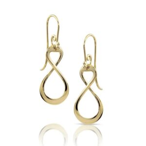 14k Gold Figure 8 Infinity Earrings V-1