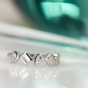 Alternating Shapes Diamond Ring