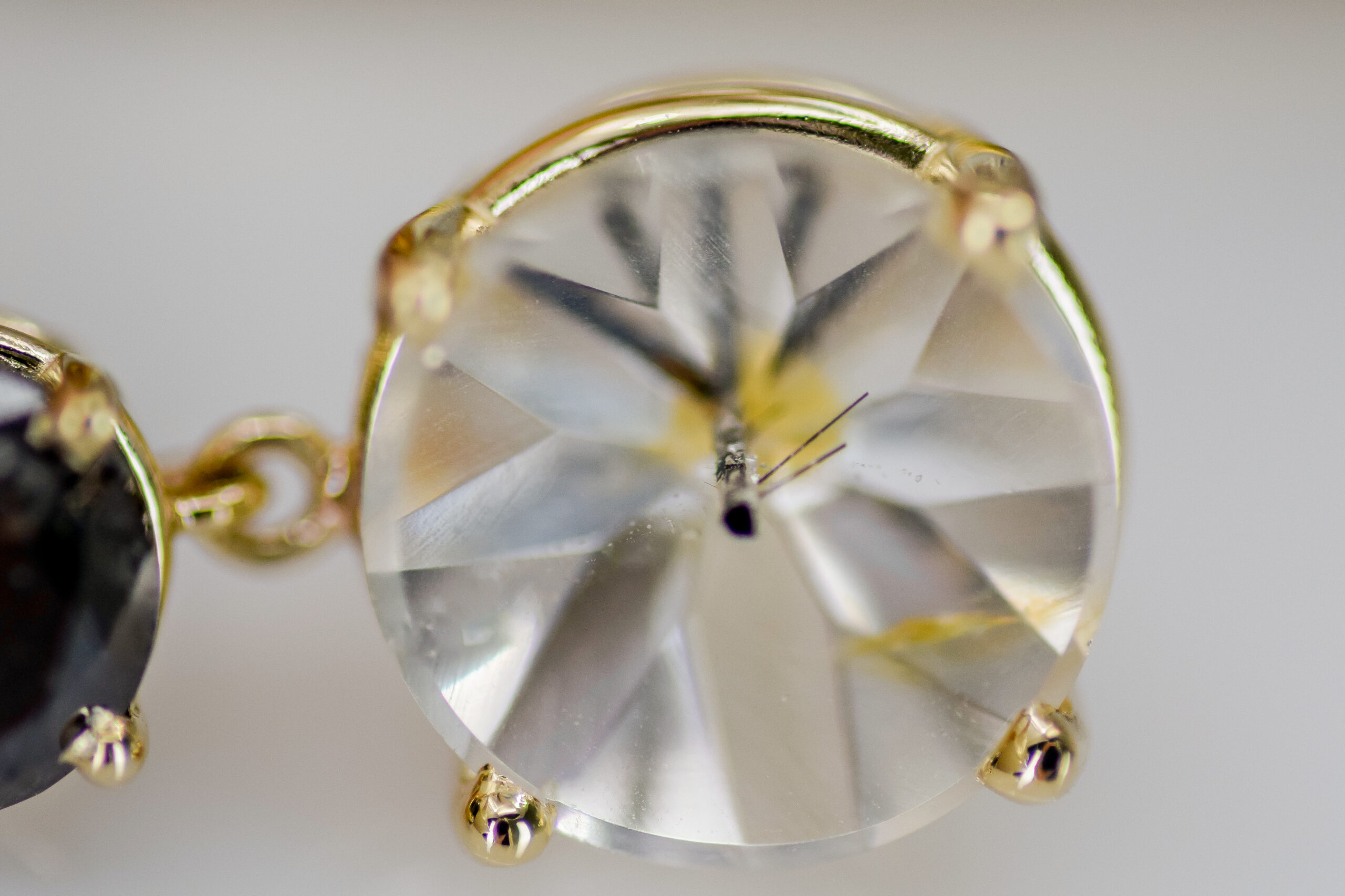 Black Diamond & Tourmaline Quartz Pendant - Image 3