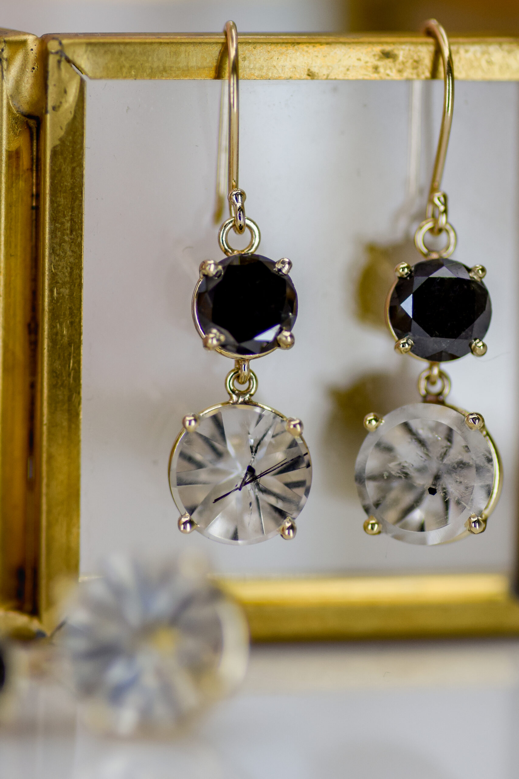 Black Diamond & Tourmaline Quartz Pendant - Image 6