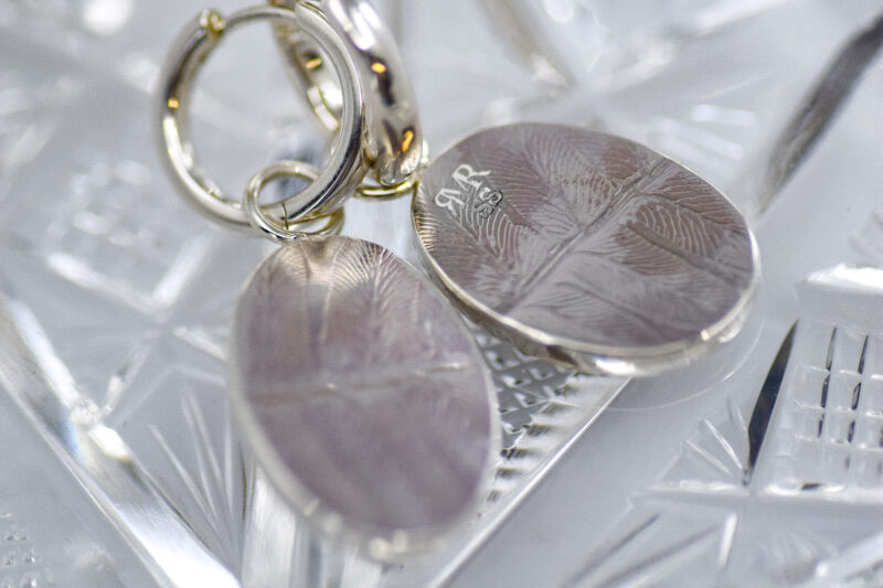 "Efflorescence" Dendritic Agate Earrings - Image 3