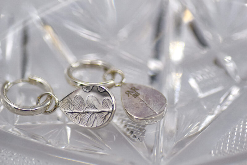 "Botanica" Dendritic Agate Earrings - Image 4
