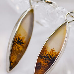 "Sylvanus" Dendritic Agate Earrings