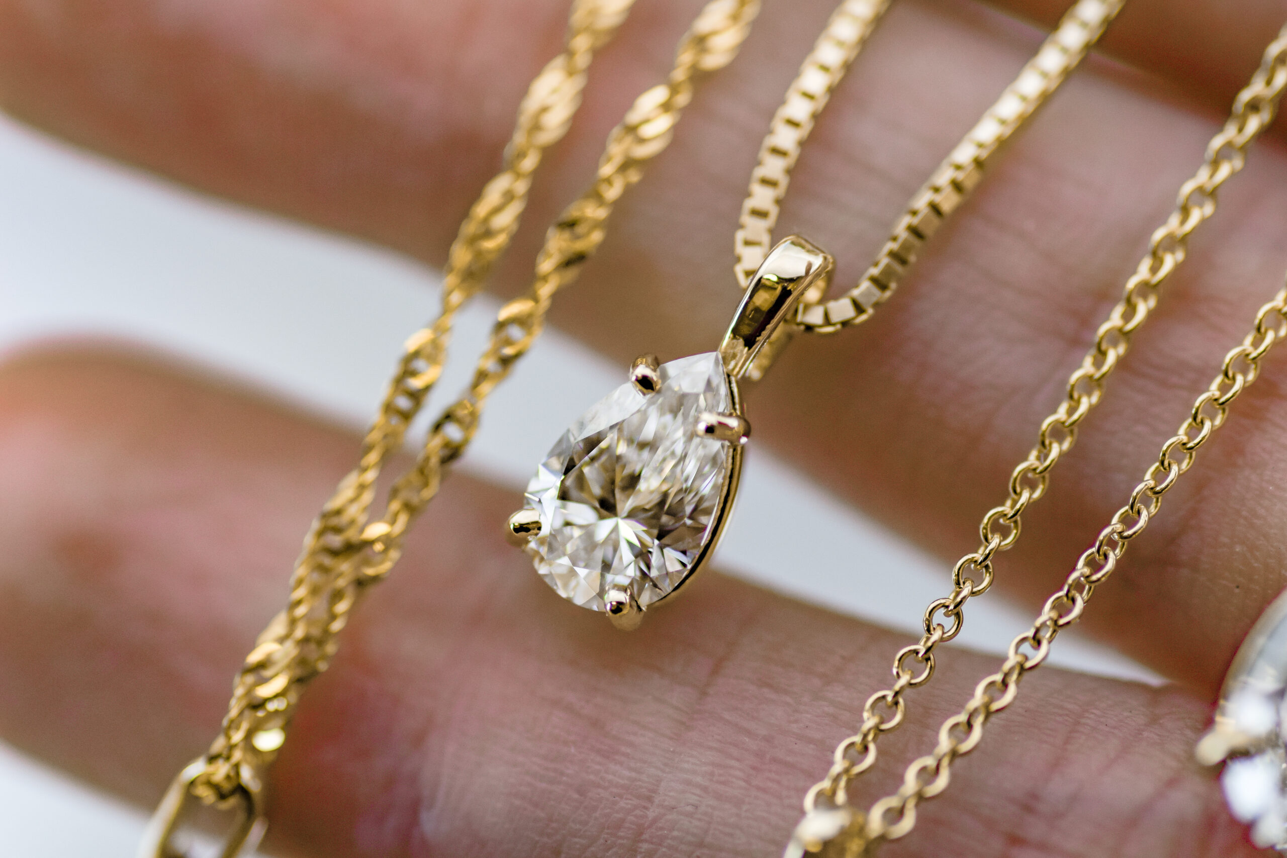 Diamond Solitaire Pendant - Image 4