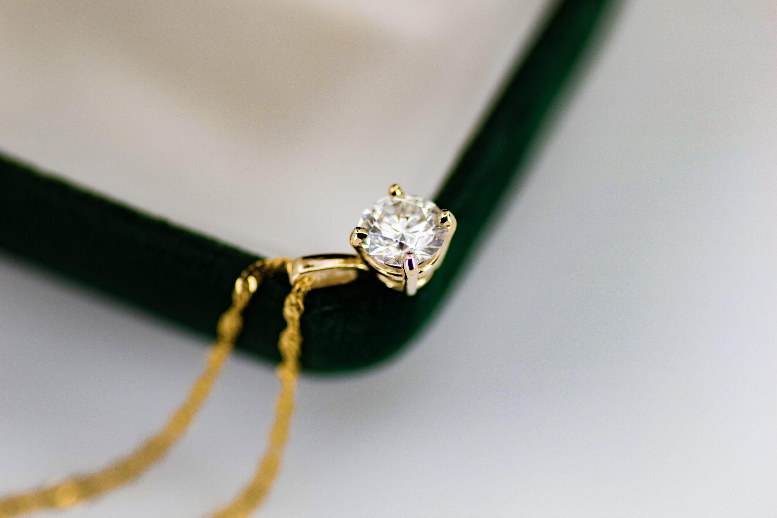 Diamond Solitaire Pendant - Image 9