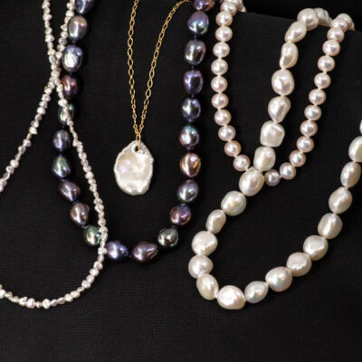 Example of jewelry made from pearls
