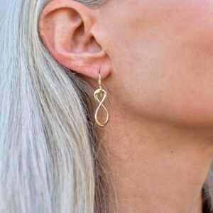 14k Infinity Loop Earrings