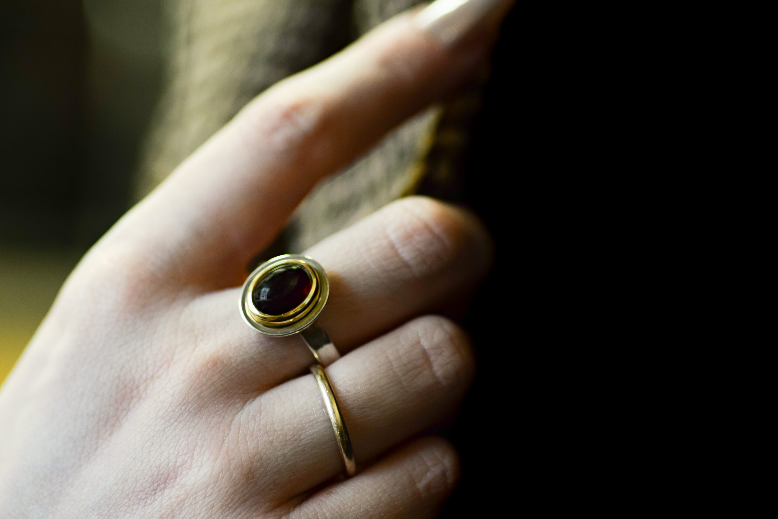 Garnet Simple Pleasures Ring - Image 4