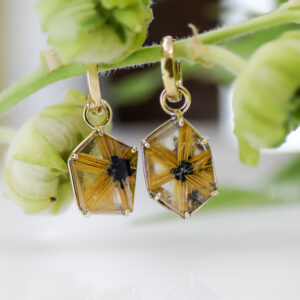 Rutilated Quartz Gem Dangles