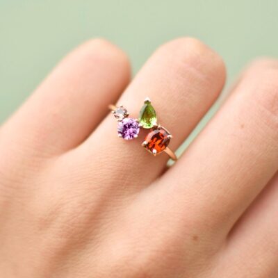 Candy Gemstone Cluster Ring