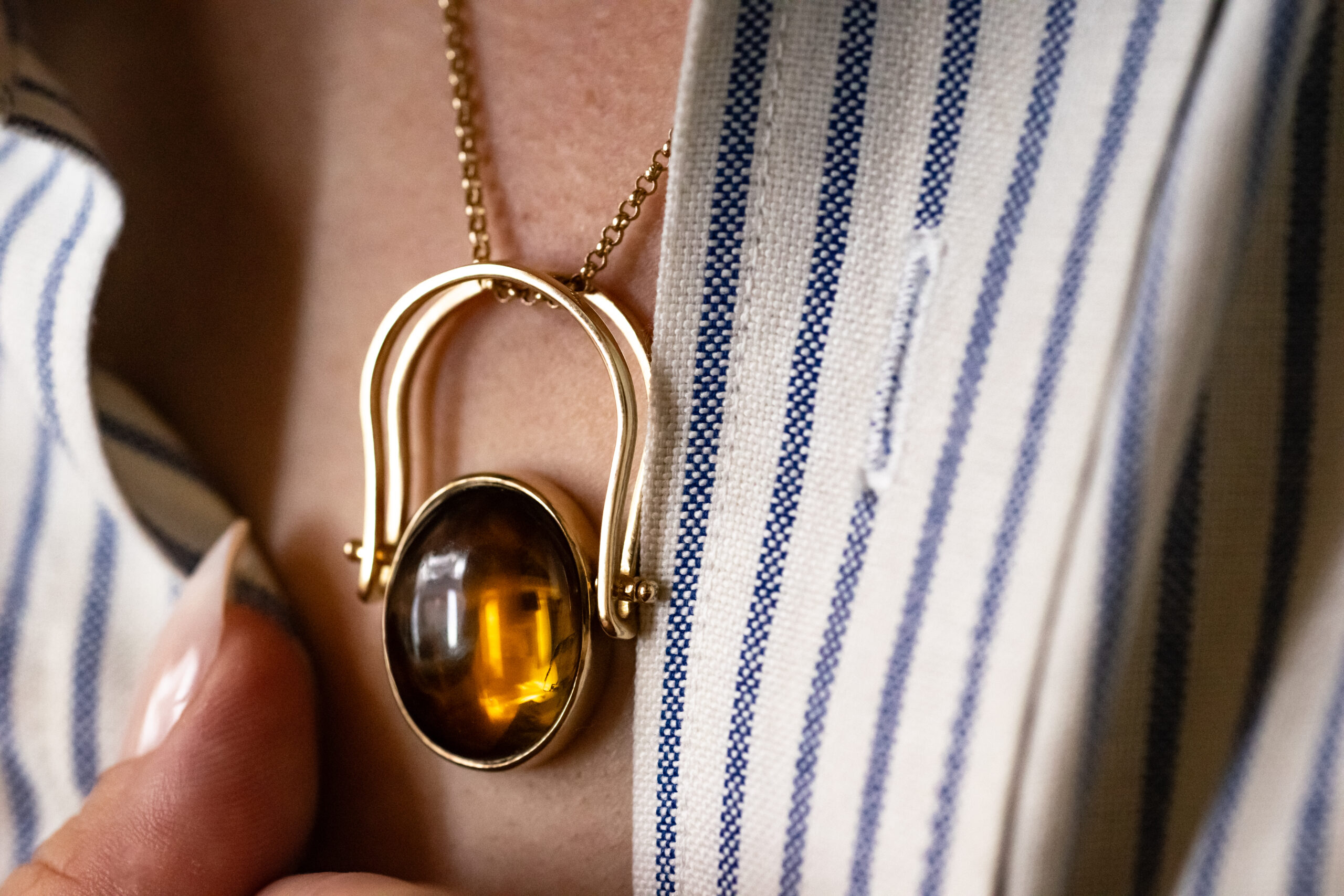 Golden Tourmaline Flip Ring & Pendant