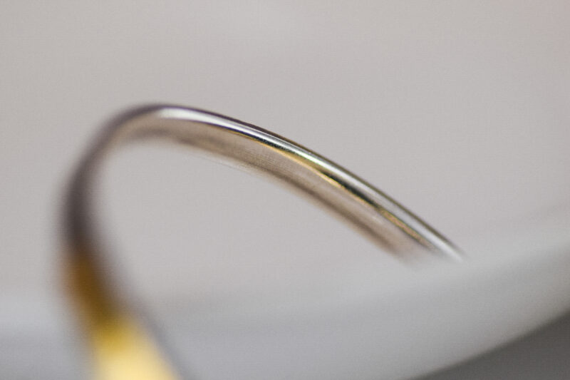 Sterling Silver / 22K Yellow Gold Cuff Bracelet - Image 4