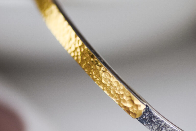 Sterling Silver / 22K Yellow Gold Cuff Bracelet - Image 3