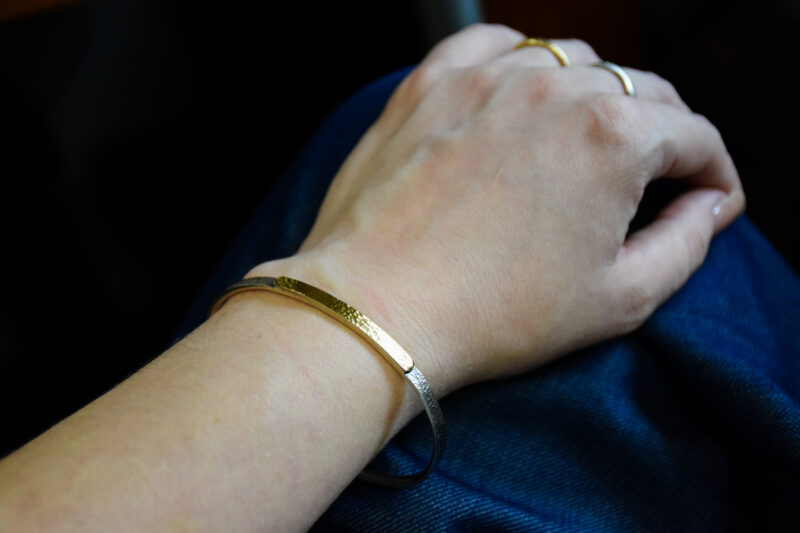 Sterling Silver / 22K Yellow Gold Cuff Bracelet - Image 6