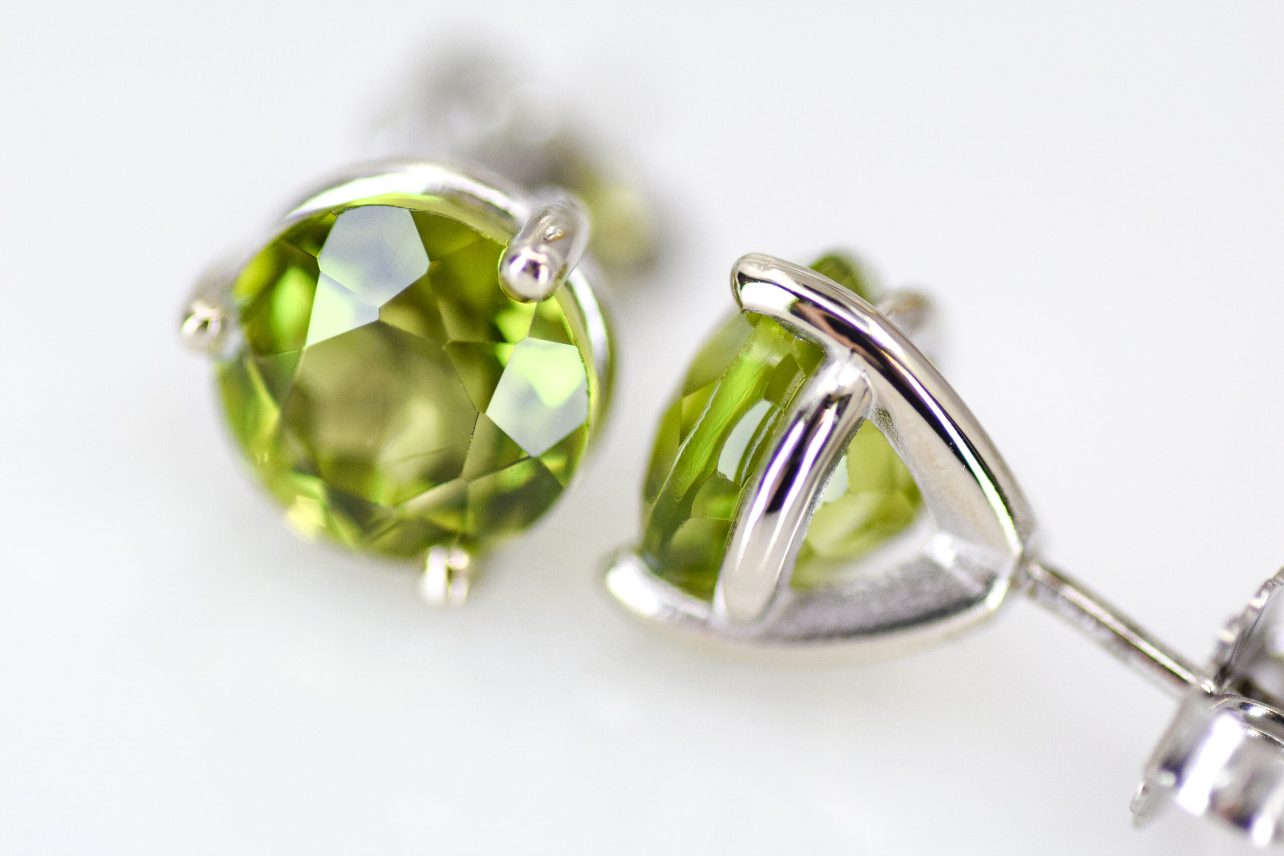 Peridot Stud Earrings - Image 3