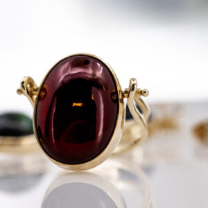 Garnet Flip Ring & Pendant