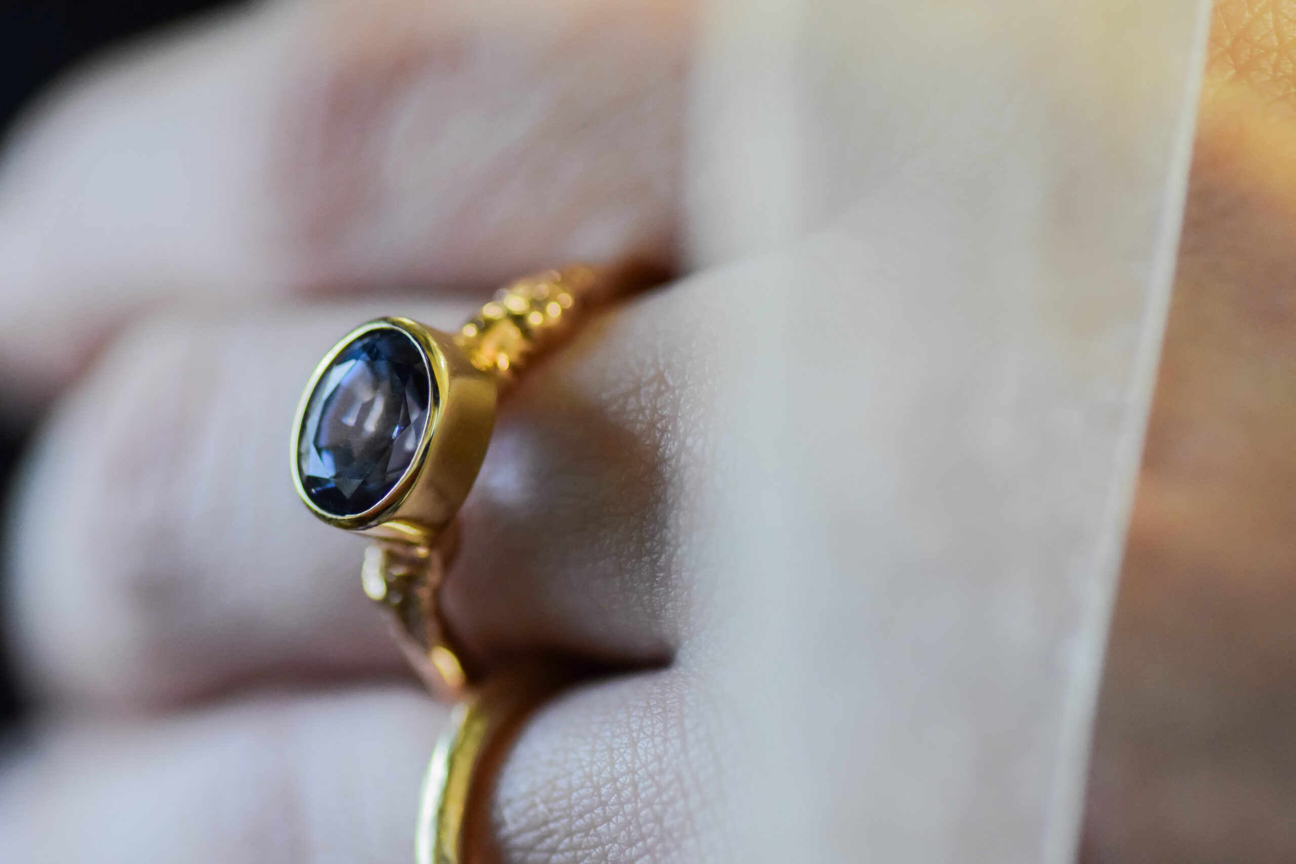 Blue Spinel Twig Ring - Image 8