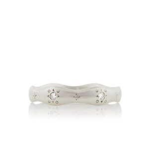 Etched Wavy Ring - Diamond