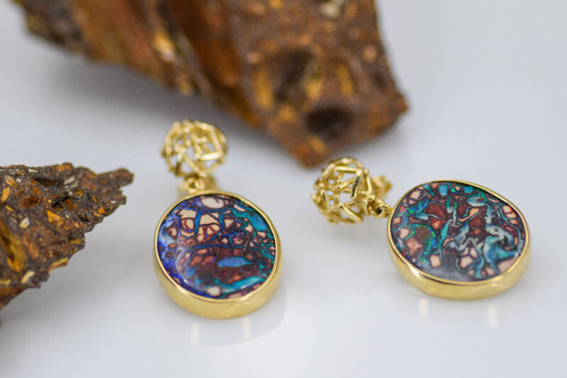 Yowah Opal Nest Earrings