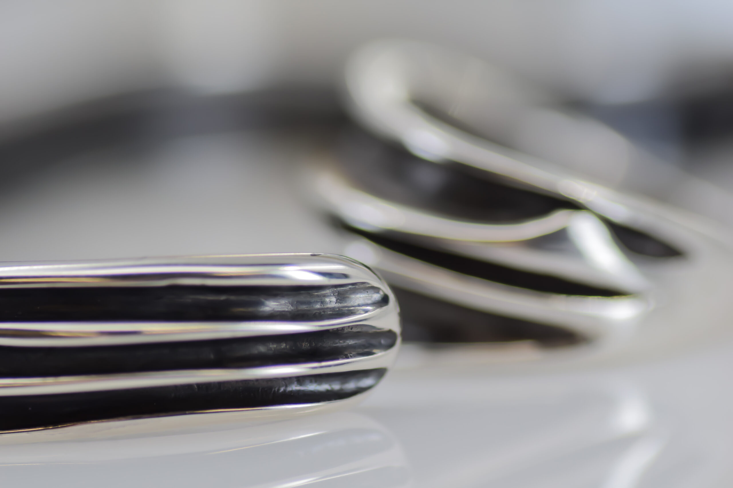Oxidized Silver Waves Cuff Bracelet - Image 6