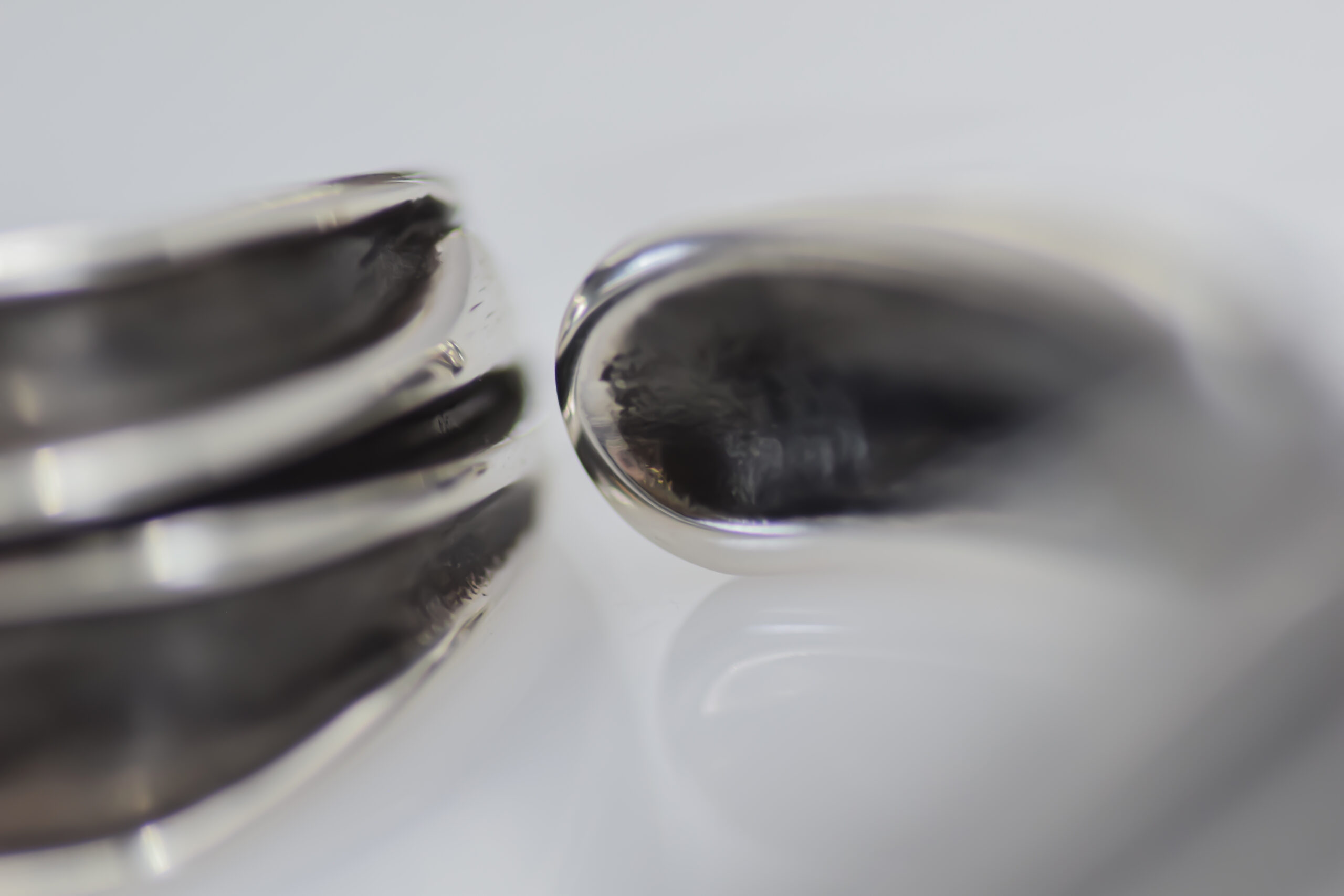 Oxidized Silver Waves Cuff Bracelet - Image 7